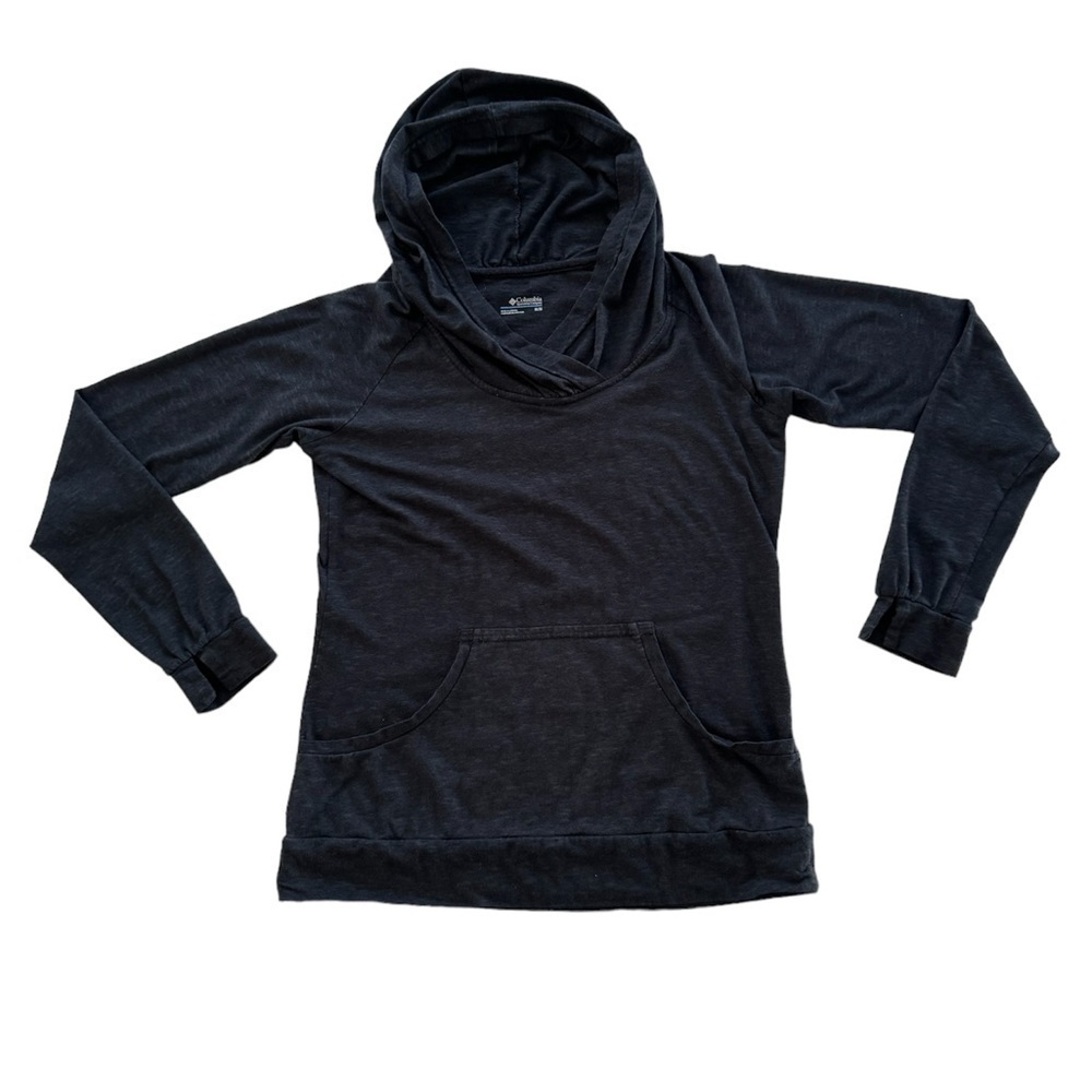 Columbia Women’s Hoodie Pullover Cotton Blend Size Medium Black gorpcore
